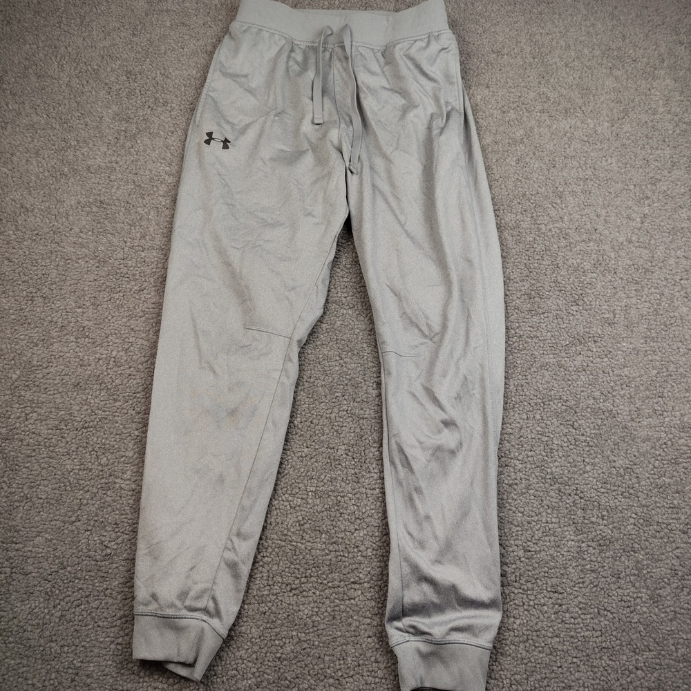 Under Armour ColdGear Mens Medium Gray Loose Fit Tapered Joggers Sweatpants